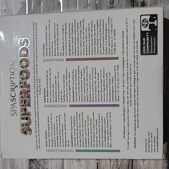 SPASCRIPTIONS  CLAY MASK STICKS 3 PACK  NEW - Picture 2 of 2